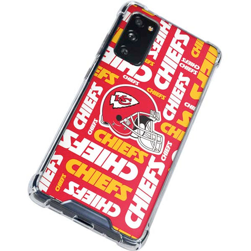 NFL Kansas City Chiefs Red Blast Galaxy S20 FE Clear Case